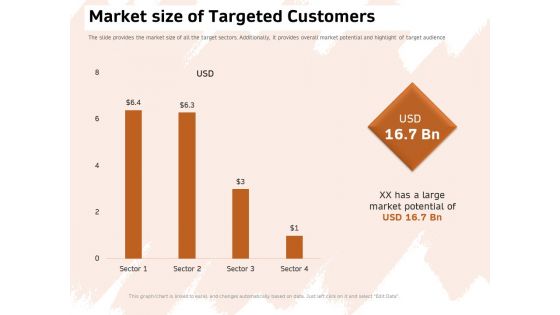 Investor Deck For Capital Generation From Substitute Funding Options Market Size Of Targeted Customers Rules PDF