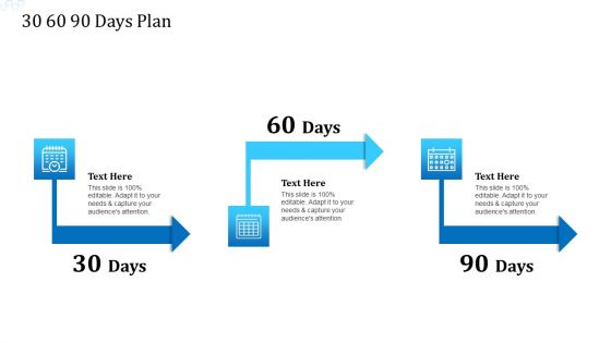 Investor Deck For Procuring Funds From Money Market 30 60 90 Days Plan Inspiration PDF