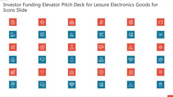 Investor Funding Elevator Pitch Deck For Leisure Electronics Goods For Icons Slide Guidelines PDF Investor Funding Elevator Pitch Deck For Leisure Electronics Goods For Icons Slide Guidelines PDF
