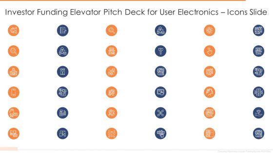 Investor Funding Elevator Pitch Deck For User Electronics Icons Slide Mockup PDF Investor Funding Elevator Pitch Deck For User Electronics Icons Slide Mockup PDF