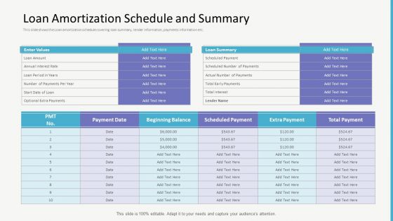 Investor Gap Financing Loan Amortization Schedule And Summary Microsoft PDF Investor Gap Financing Loan Amortization Schedule And Summary Microsoft PDF