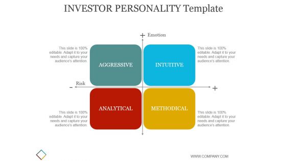 Investor Personality Template 1 Ppt PowerPoint Presentation Designs Download