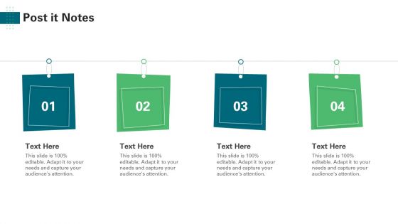 Investor Pitch Deck Generate Start Up Finance Venture Capitalist Post It Notes Elements PDF