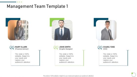 Investor Pitch Deck New Venture Capital Raising Management Team Advisor Rules PDF