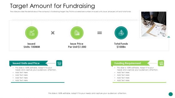 Investor Pitch Gain Funding From ICO Target Amount For Fundraising Structure PDF