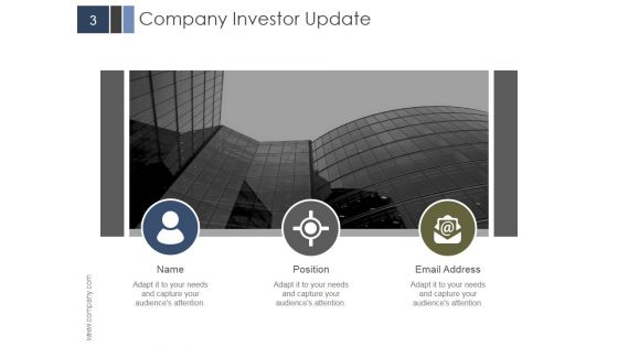 Investor Update Template PowerPoint Presentation Complete Deck With Slides