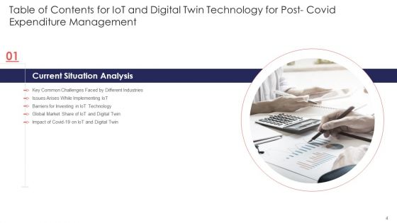 Iot And Digital Twin Technology For Post Covid Expenditure Management Ppt PowerPoint Presentation Complete Deck With Slides