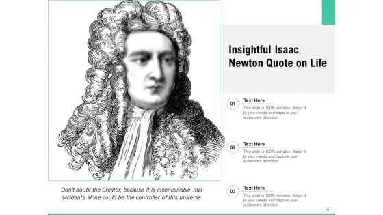 Isaac Newton Gravity Quote Ppt PowerPoint Presentation Complete Deck