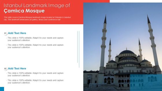 Istanbul Landmark Image Of Camlica Mosque PowerPoint Presentation PPT Template PDF
