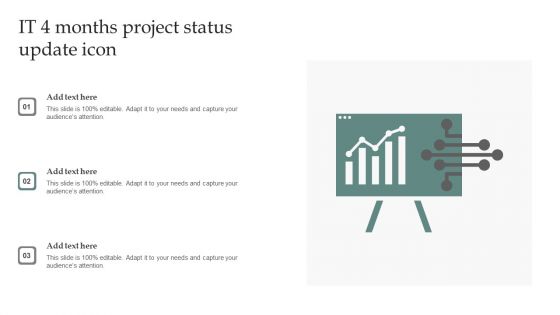 It 4 Months Project Status Update Icon Introduction PDF It 4 Months Project Status Update Icon Introduction PDF