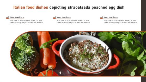 Italian Food Dishes Depicting Straoatsada Poached Egg Dish Portrait PDF