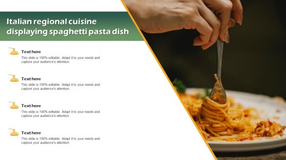 Italian Regional Cuisine Displaying Spaghetti Pasta Dish Formats PDF
