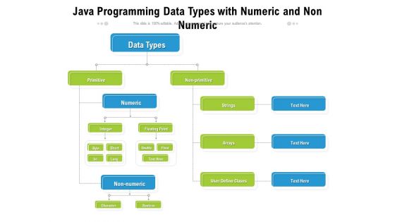 Java Programming Data Types With Numeric And Non Numeric Ppt PowerPoint Presentation Icon Outline PDF