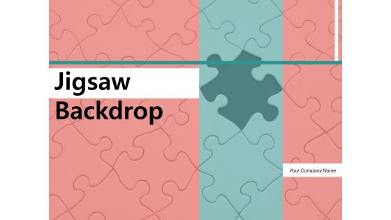 Jigsaw Backdrop Business Puzzle Ppt PowerPoint Presentation Complete Deck