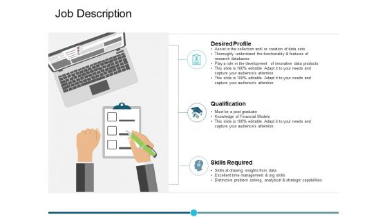 Job Description Ppt PowerPoint Presentation Slides Slideshow