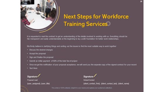 Job Driven Training Proposal Ppt PowerPoint Presentation Complete Deck With Slides