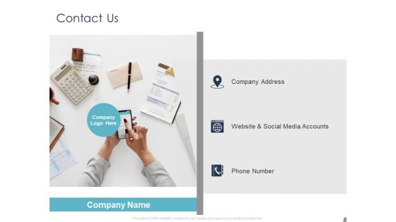 Job Estimate Contact Us Ppt Icon Example Topics PDF
