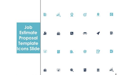 Job Estimate Proposal Template Icons Slide Ppt Icon Outline PDF