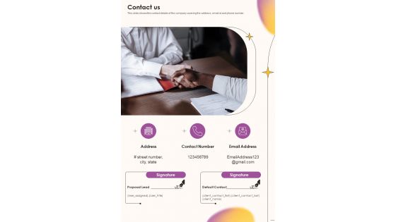 Job Vacancy Proposal Contact Us One Pager Sample Example Document Job Vacancy Proposal Contact Us One Pager Sample Example Document