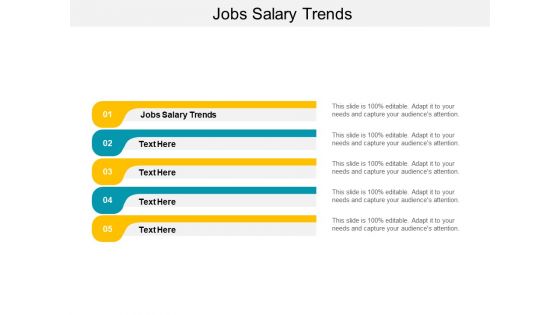 Jobs Salary Trends Ppt PowerPoint Presentation Inspiration Design Templates Cpb