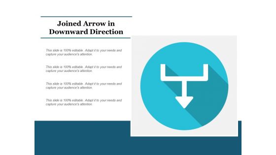 Joined Arrow In Downward Direction Ppt Powerpoint Presentation Professional Example Introduction