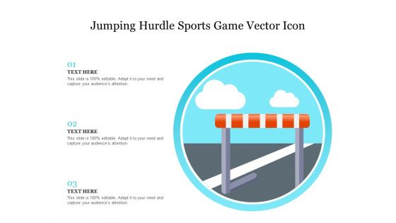 Jumping Hurdle Sports Game Vector Icon Ppt PowerPoint Presentation Gallery Graphics PDF