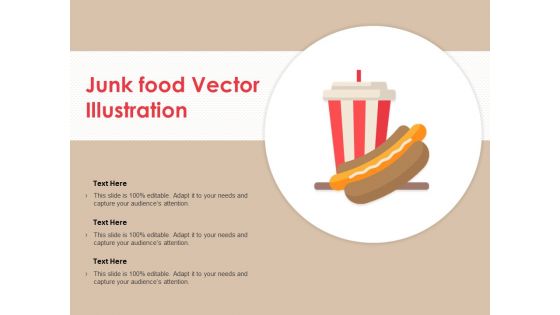 Junk Food Vector Illustration Ppt PowerPoint Presentation Layouts Graphics Pictures