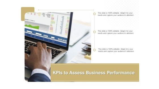 KPIS To Assess Business Performance Ppt PowerPoint Presentation File Themes PDF