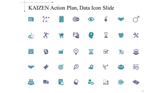 Kaizen Action Plan Data Collection And Analysis Techniques Ppt PowerPoint Presentation Complete Deck With Slides