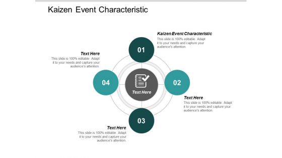 Kaizen Event Characteristic Ppt Powerpoint Presentation Gallery Slides Cpb