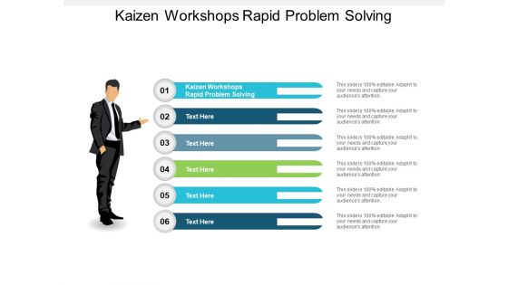Kaizen Workshops Rapid Problem Solving Ppt PowerPoint Presentation Professional Styles Cpb