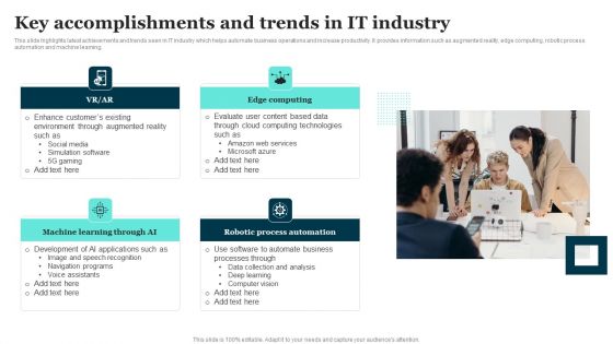 Key Accomplishments And Trends In IT Industry Download PDF Key Accomplishments And Trends In IT Industry Download PDF