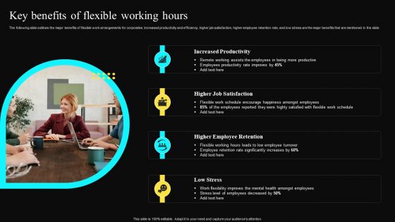 Key Benefits Of Flexible Working Hours Infographics PDF