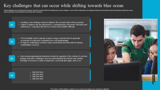Key Challenges That Can Occur While Shifting Towards Blue Ocean Portrait PDF