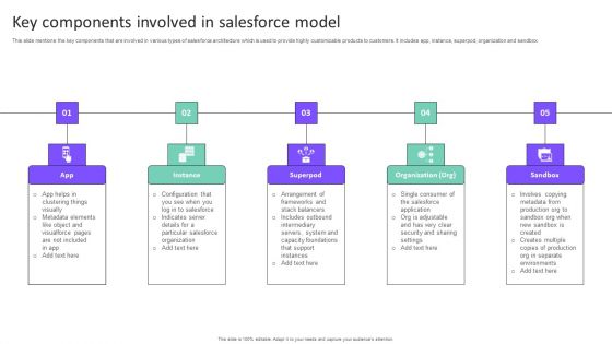 Key Components Involved In Salesforce Model Graphics PDF