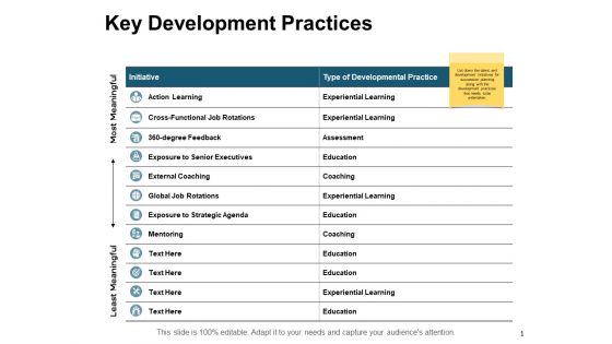 Key Development Practices Strategy Ppt PowerPoint Presentation Slides Graphics Download