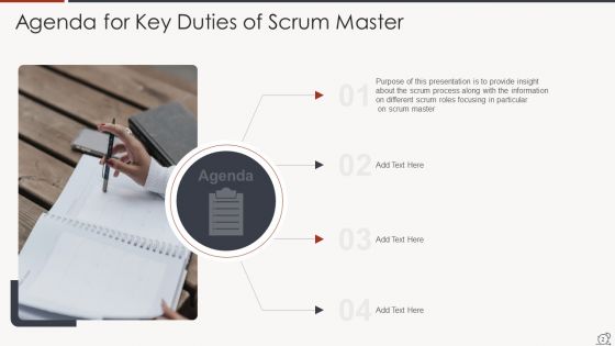 Key Duties Of Scrum Master Ppt PowerPoint Presentation Complete Deck With Slides