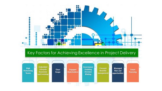 Key Factors For Achieving Excellence In Project Delivery Ppt PowerPoint Presentation Professional Templates PDF