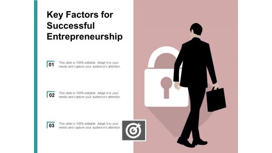 Key Factors For Successful Entrepreneurship Ppt Powerpoint Presentation Show Design Templates