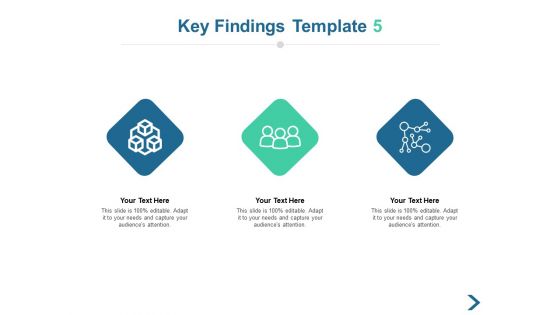 Key Findings Icons Strategy Ppt PowerPoint Presentation File Design Templates