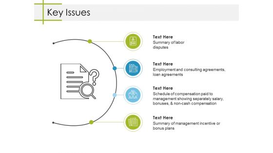 Key Issues Ppt PowerPoint Presentation Slides Deck
