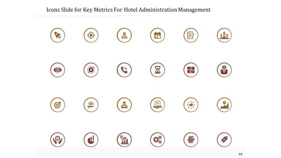 Key Metrics For Hotel Administration Management Ppt PowerPoint Presentation Complete Deck With Slides