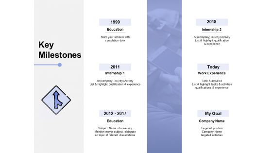 Key Milestones Education Ppt PowerPoint Presentation Infographics Designs Download