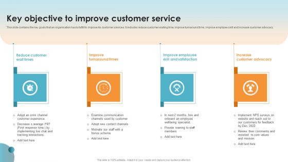 Key Objective To Improve Customer Service Ppt PowerPoint Presentation File Background Images PDF Key Objective To Improve Customer Service Ppt PowerPoint Presentation File Background Images PDF