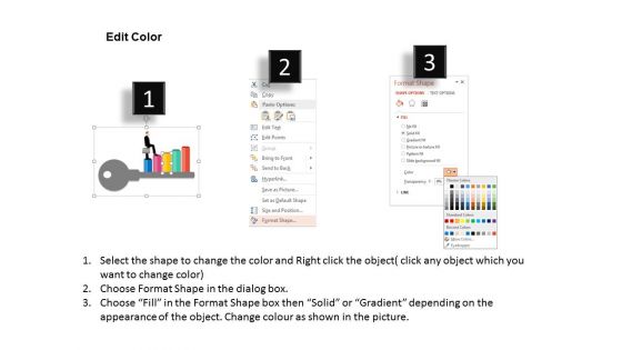 Key Of Success And Growth Concepts Powerpoint Template