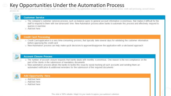 Key Opportunities Under The Automation Process Information PDF