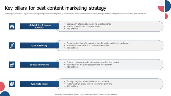 Key Pillars For Best Content Marketing Strategy Professional PDF Key Pillars For Best Content Marketing Strategy Professional PDF