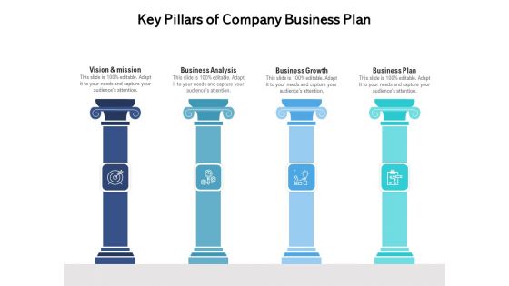 Key Pillars Of Company Business Plan Ppt PowerPoint Presentation Inspiration Background Image PDF