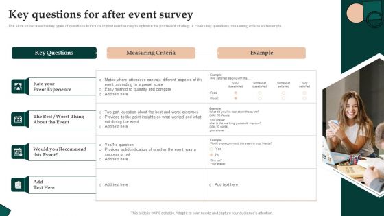 Key Questions For After Event Survey Brochure PDF