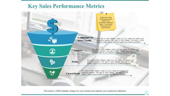 Key Sales Performance Metrics Ppt PowerPoint Presentation Infographics Show